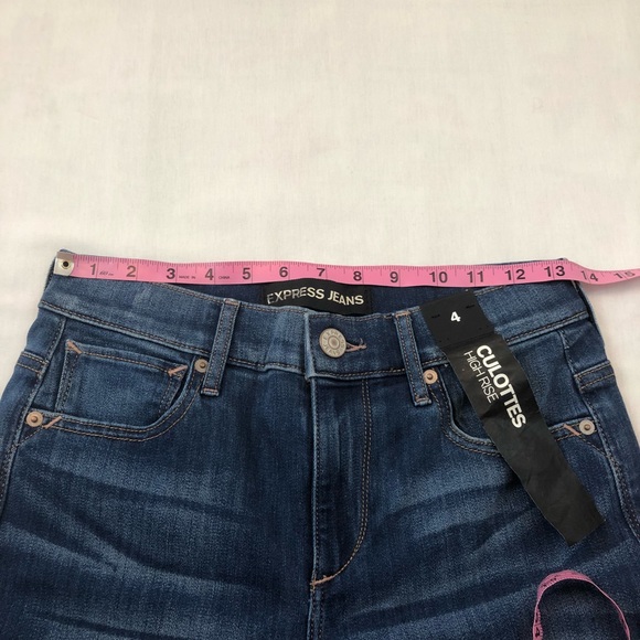 Express Jeans High Rise Culottes - Picture 8 of 9